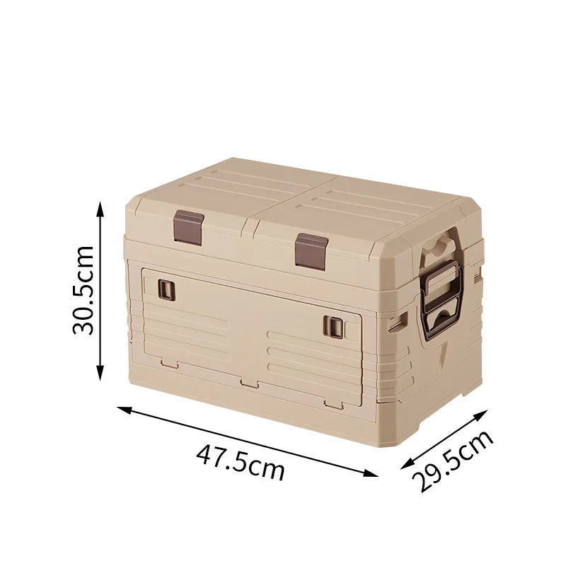 Outdoor Camping Folding Storage Box Car Storage Food Box Travel Storage Bag Camping Equipment Tableware Storage Organizing Box
