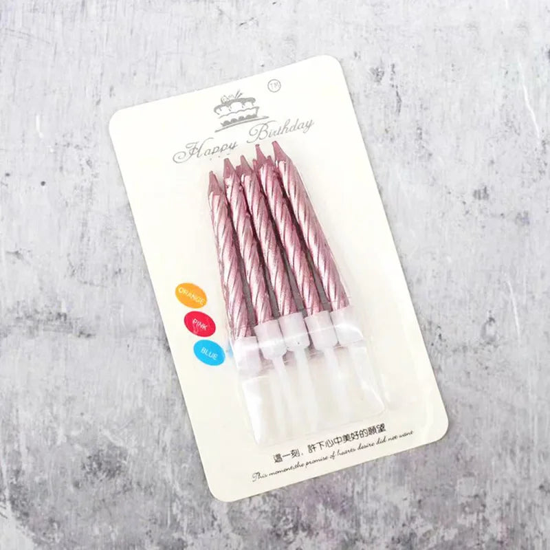 Birthday candle gold-plated process color thread small candle cake shop birthday party cake birthday candle