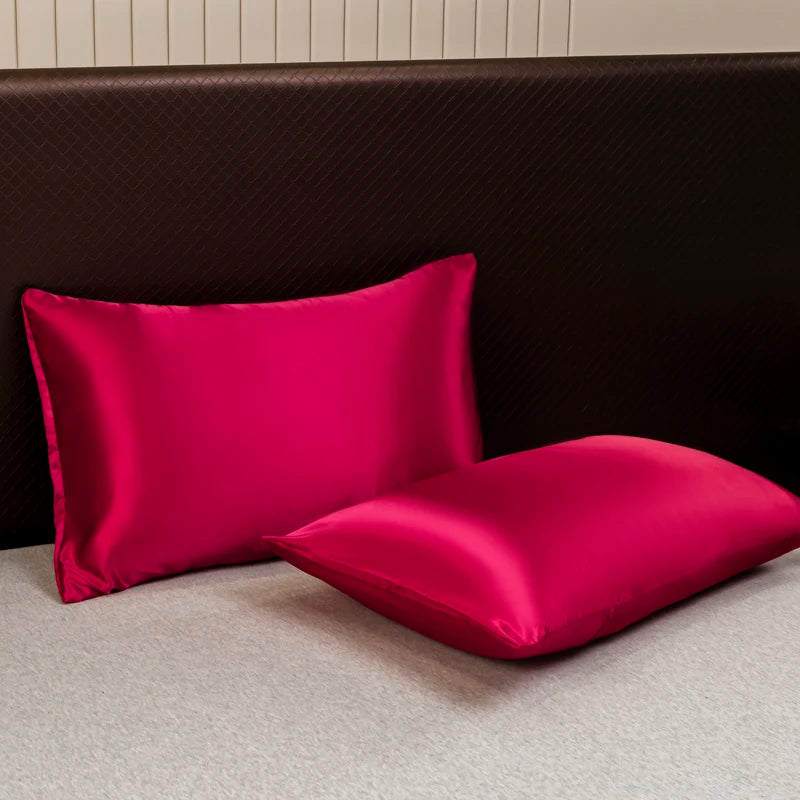 Solid Satin Bedding Set Including Duvet Covers, Bed Sheets, Pillowcases 220x240cm, Free Shipping