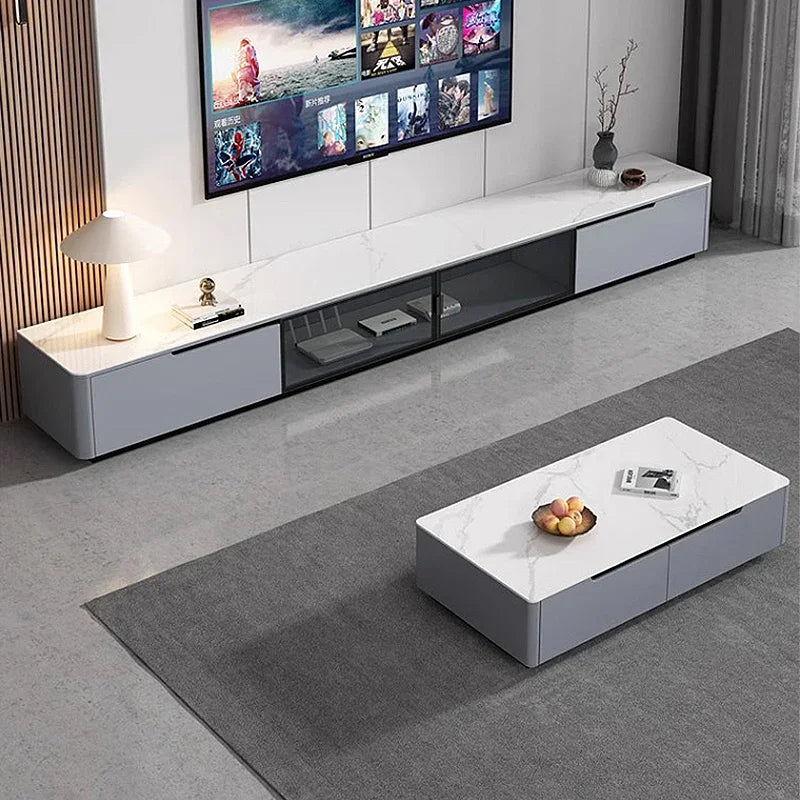 Aesthetic Luxury Coffee Table Design Minimalist Glam Square Coffee Tables Modern Storage Tavolino Salotto Living Room Furniture