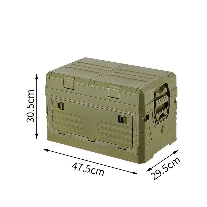 Outdoor Camping Folding Storage Box Car Storage Food Box Travel Storage Bag Camping Equipment Tableware Storage Organizing Box