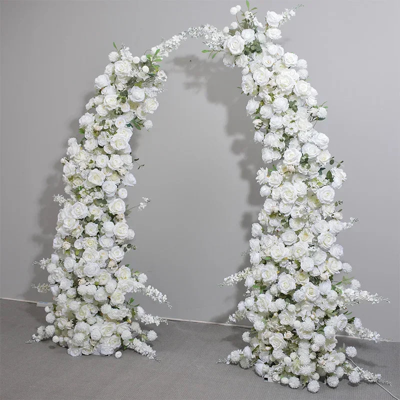 Wedding Giant Flower Horn Frame Flower Art Wedding Background Decoration Window Exhibition Hall Arch Arrangement Flower