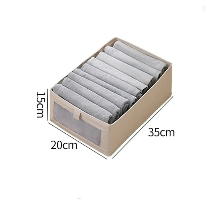 Visible Wardrobe Storage Organizers Cabinet Drawer Clothes Storage Box for T-Shirts Jeans Underwear Pants Organizer Box
