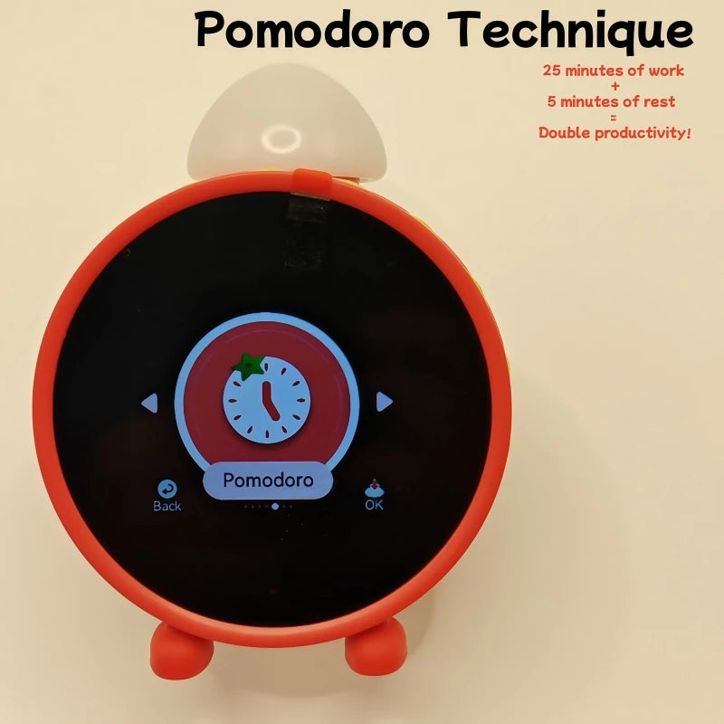 Multi-functional Cartoon Alarm Clock Multi-theme Built-in AI Engine Assistant Support WIFI Online Upgrade Fun Gift Room Decor