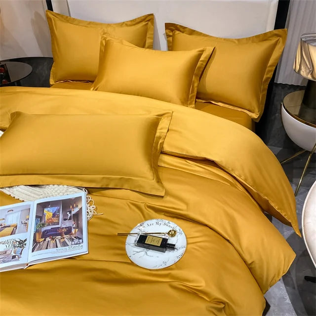 3pcs Set Luxury Bedding Set 100% Egyptian Cotton Duvet Cover Set Single Double Queen King Bed Cover Soft Quilt Cover Pillowcase