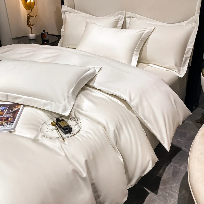 3pcs Set Luxury Bedding Set 100% Egyptian Cotton Duvet Cover Set Single Double Queen King Bed Cover Soft Quilt Cover Pillowcase