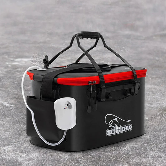 11/19/23/28/35L EVA Fishing Bag Collapsible Fishing Bucket Live Fish Box Camping Water Container Pan Basin Tackle Storage Bag