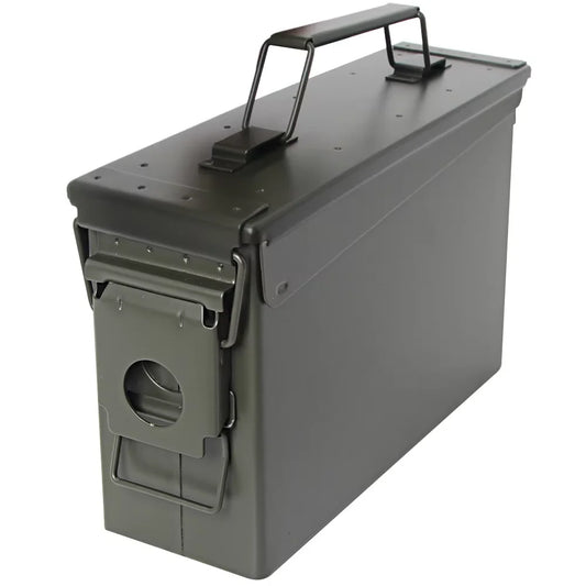 30 Cal Metal Ammo Can Steel Ammo Box Multifunction for Long-Term Waterproof Ammunition & Valuables Storage Box Accessory Box