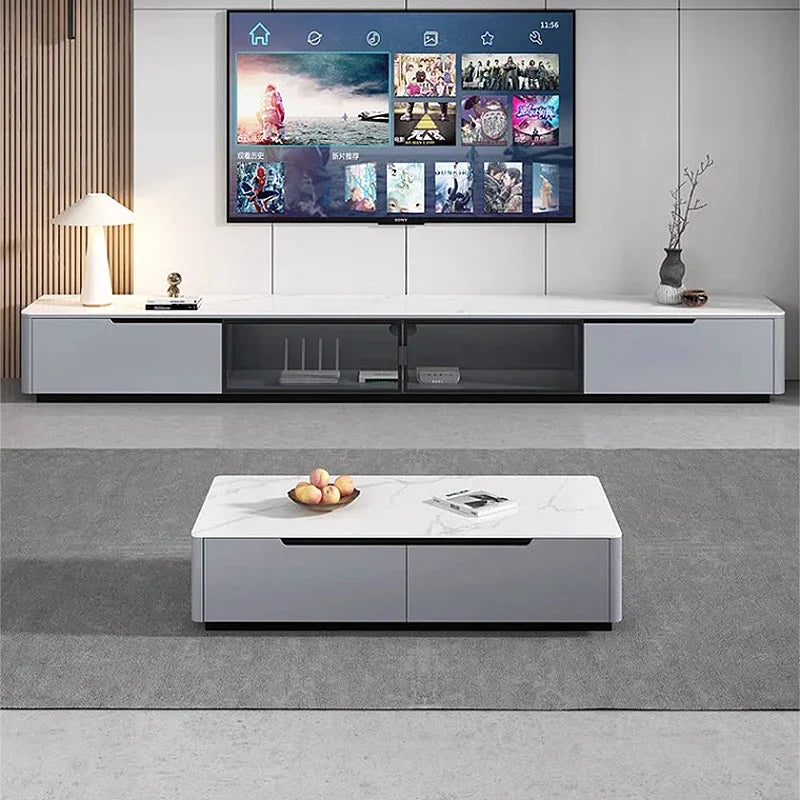 Aesthetic Luxury Coffee Table Design Minimalist Glam Square Coffee Tables Modern Storage Tavolino Salotto Living Room Furniture