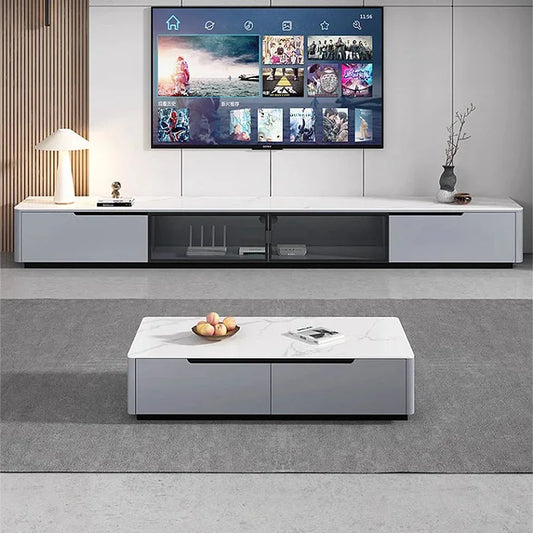 Aesthetic Luxury Coffee Table Design Minimalist Glam Square Coffee Tables Modern Storage Tavolino Salotto Living Room Furniture