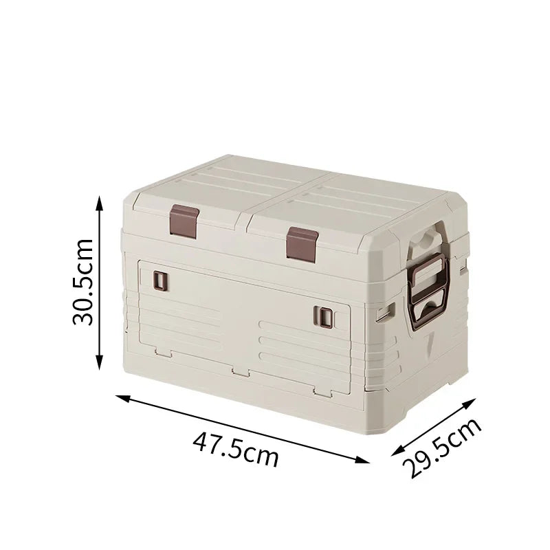 Outdoor Camping Folding Storage Box Car Storage Food Box Travel Storage Bag Camping Equipment Tableware Storage Organizing Box