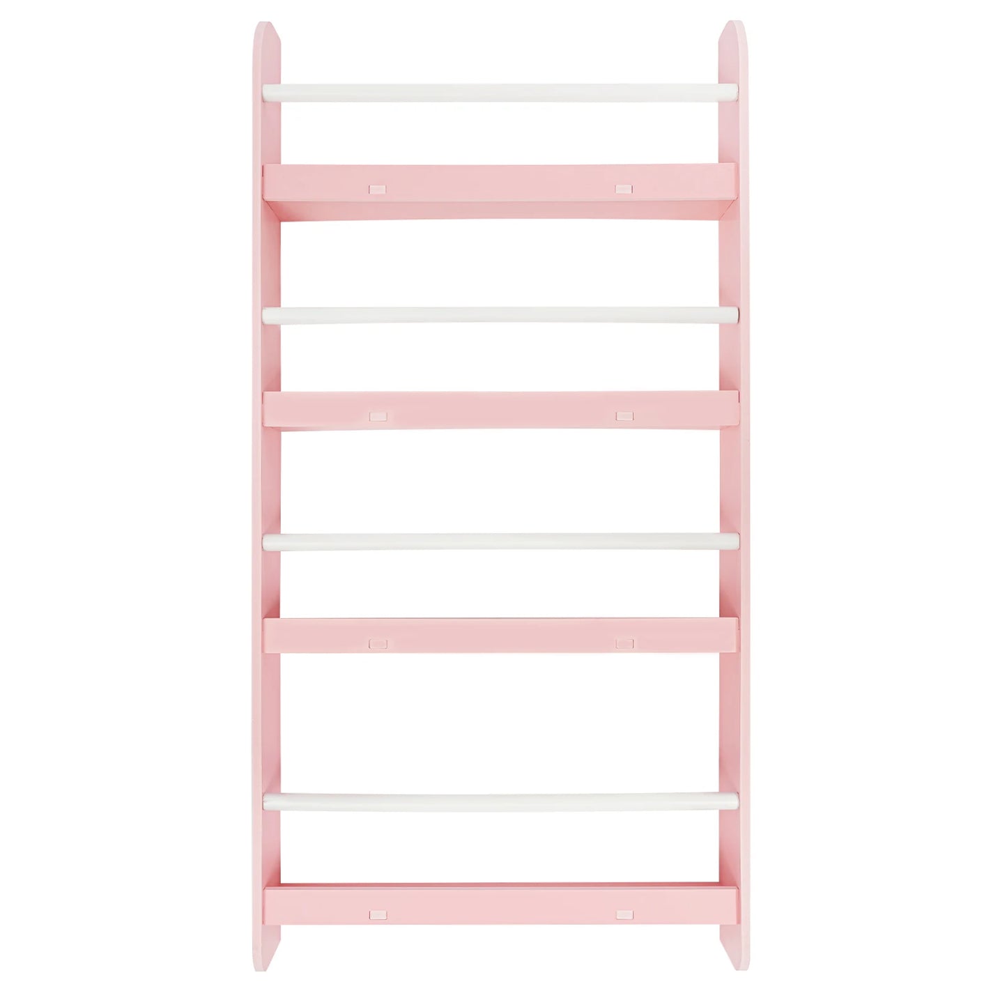 4-Tier Magazine Rack Wall Mounted Children's Bookshelf Living Room Bedroom Magazine Rack Book Storage Rack
