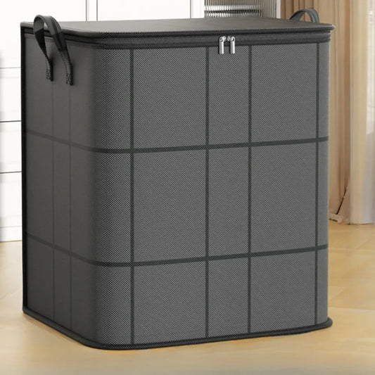 Large Size Storage Bag Non Woven Fabric Waterproof Organize Bag Household Moisture-proof Handbag Cotton Quilt Clothing Organizer