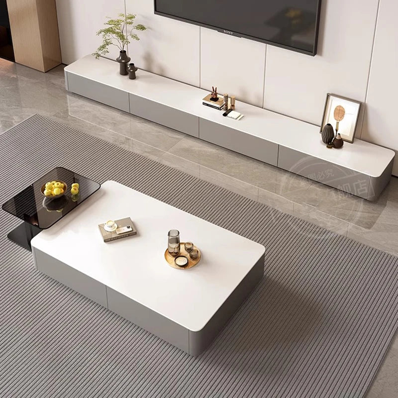 Modern Decor Coffee Table Storage Luxury Square Simple Coffee Table Nordic Design Mesa De Centro Sala Living Room Furniture