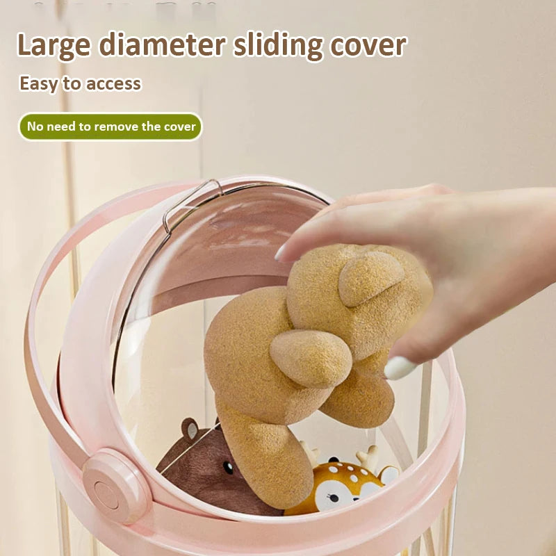 Doll Storage Box 162cm 107cm Toys Organization Plush Toy Storage Tube Transparent Storage Barrel Children's toy Organizer