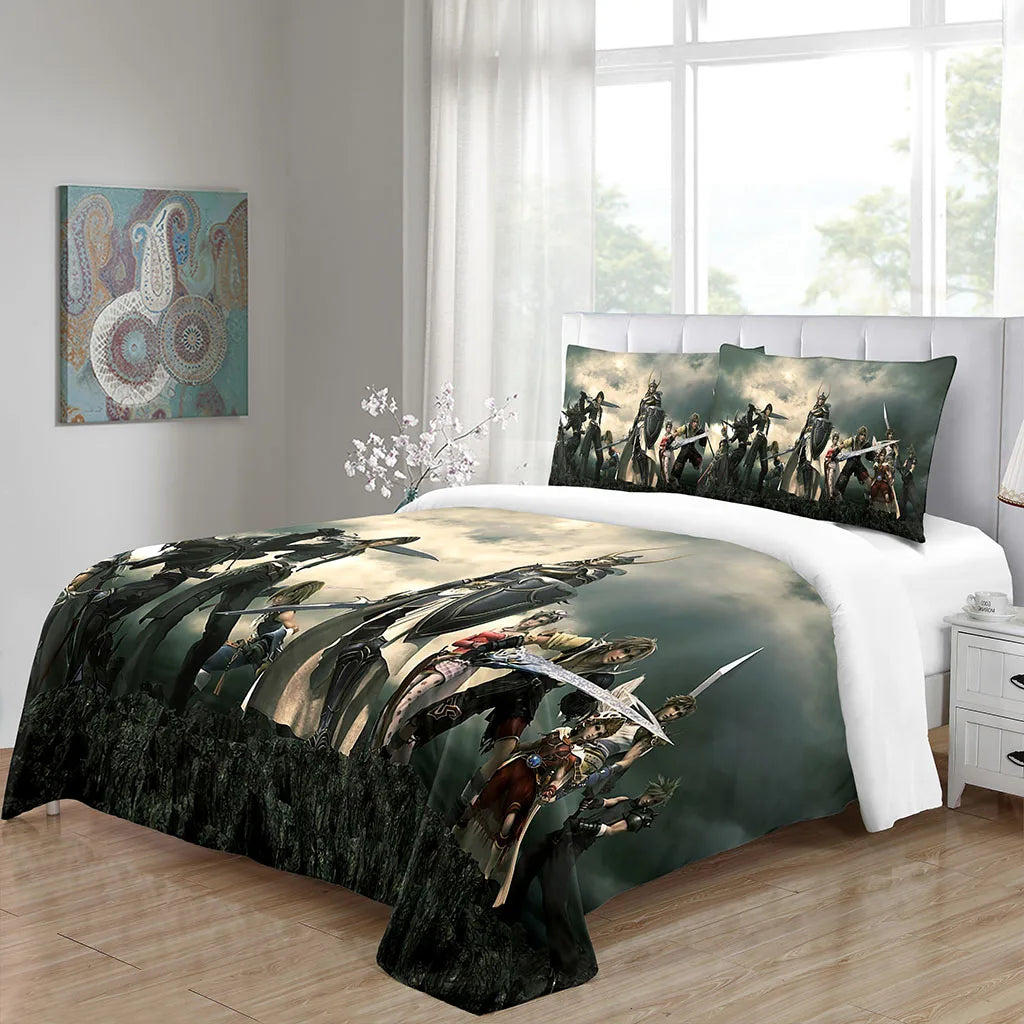 Custom Bedding Sets Quilt Duvet Cover Game Anime Pillow Case King Boy Girl Adult Bedroom Decoration Duvet Cover Set Comforter