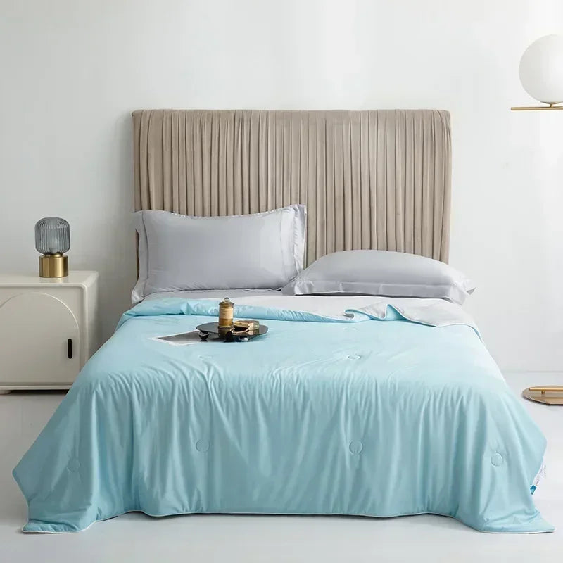 Cooling Fabric Air Condition Quilt Cool Blankets for Beds Double Side Cold Silky Summer Blanket Lightweight Cooled Comforter