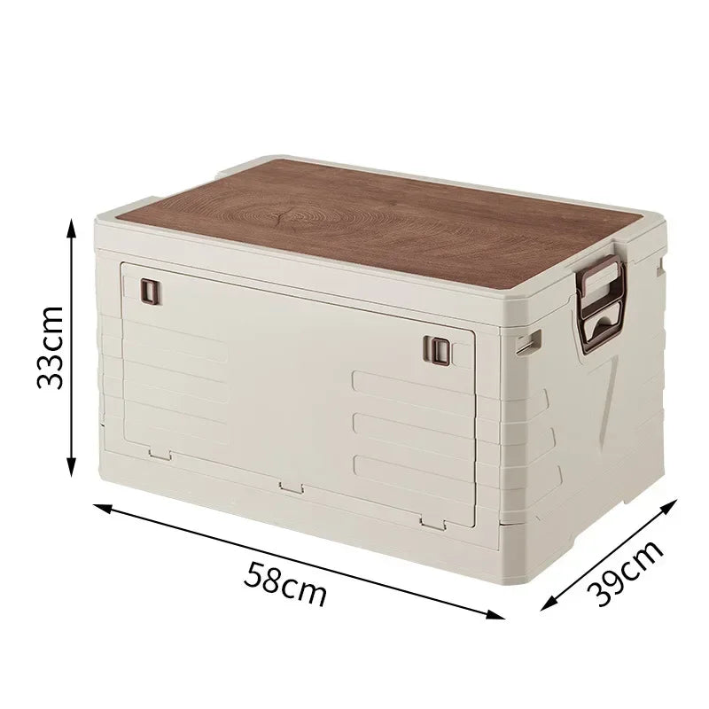 Outdoor Camping Folding Storage Box Car Storage Food Box Travel Storage Bag Camping Equipment Tableware Storage Organizing Box