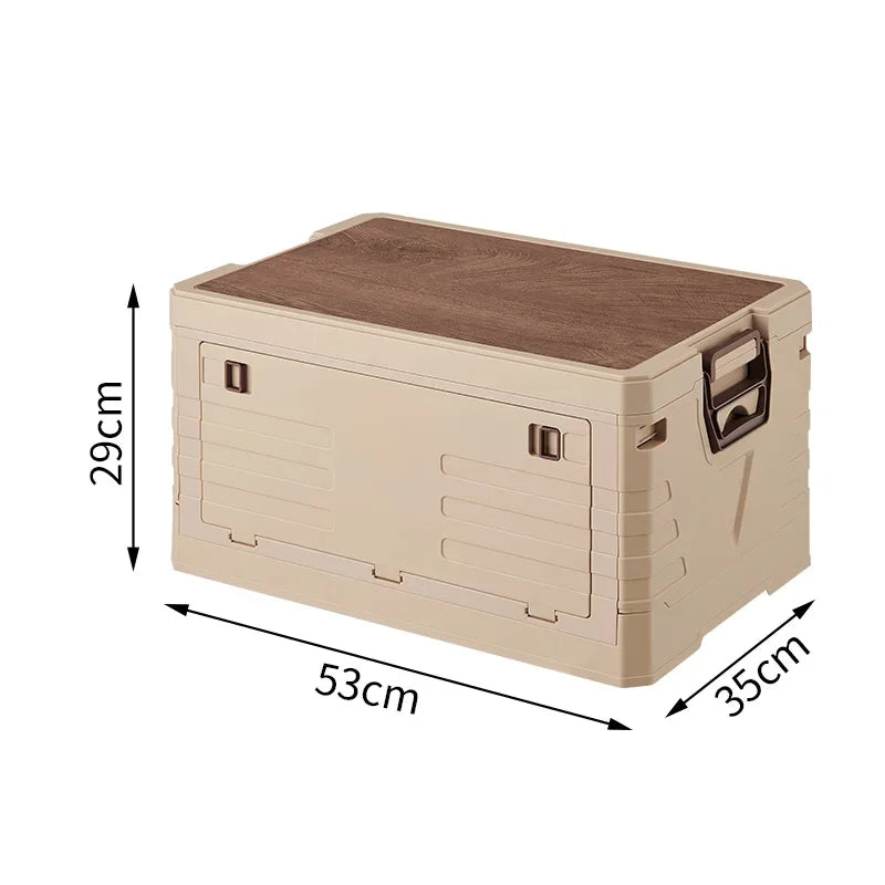 Outdoor Camping Folding Storage Box Car Storage Food Box Travel Storage Bag Camping Equipment Tableware Storage Organizing Box