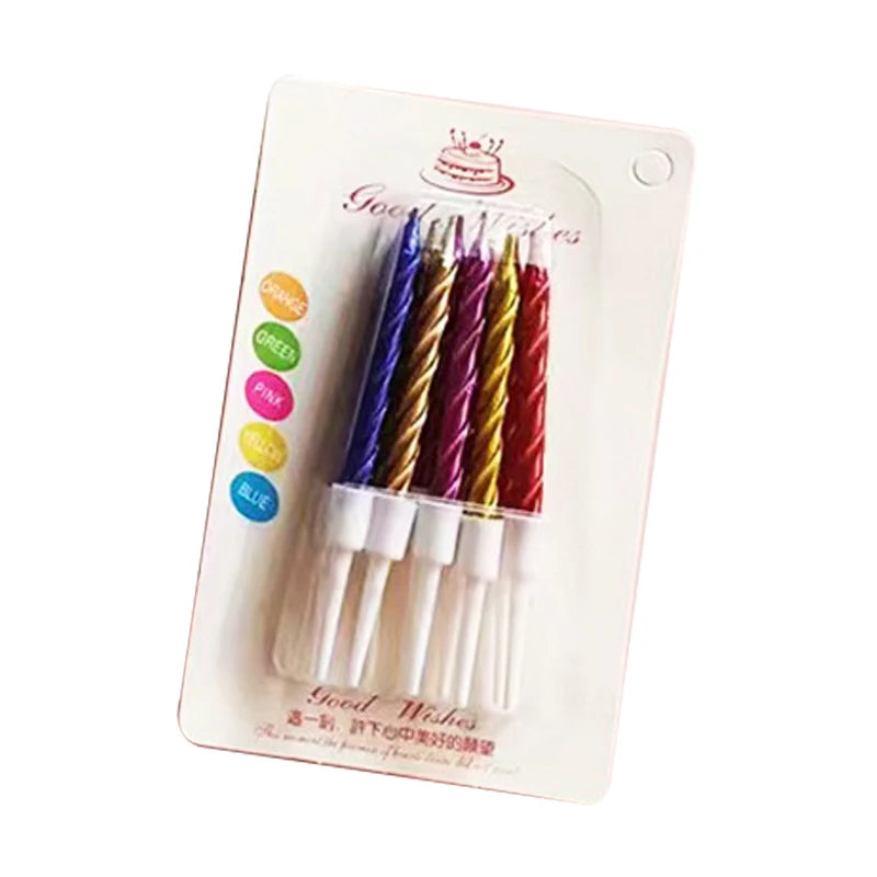 Birthday candle gold-plated process color thread small candle cake shop birthday party cake birthday candle