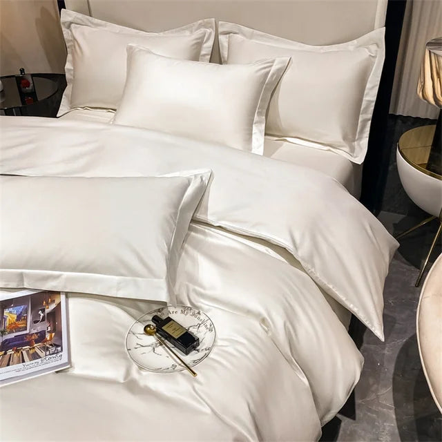 3pcs Set Luxury Bedding Set 100% Egyptian Cotton Duvet Cover Set Single Double Queen King Bed Cover Soft Quilt Cover Pillowcase