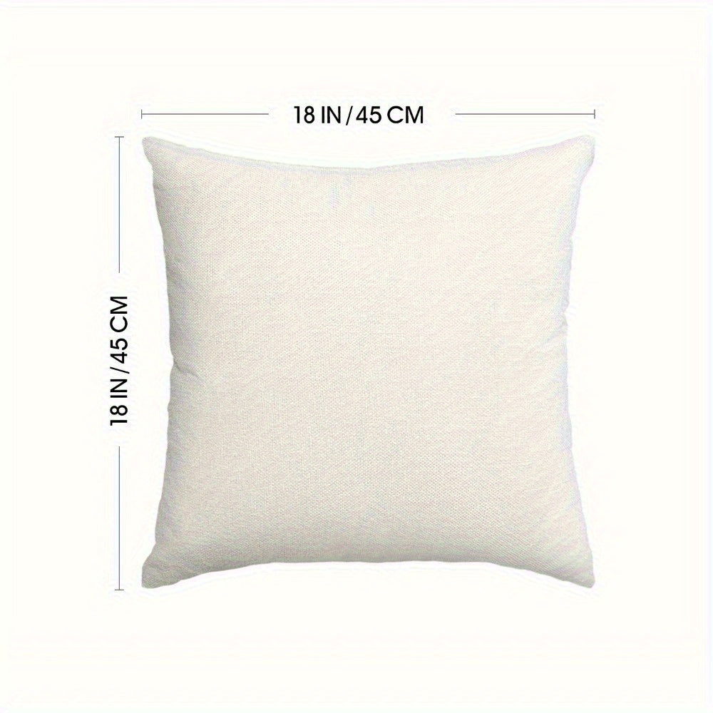 Grey Blue 4 Pack Leaf Theme Decorative Throw Pillow Covers - Double Sided Polyester Printed Pattern Zipper Closure Home Decor for Living Room, Bedroom and Sofa Home Decor (Pillow Inner Not Included)