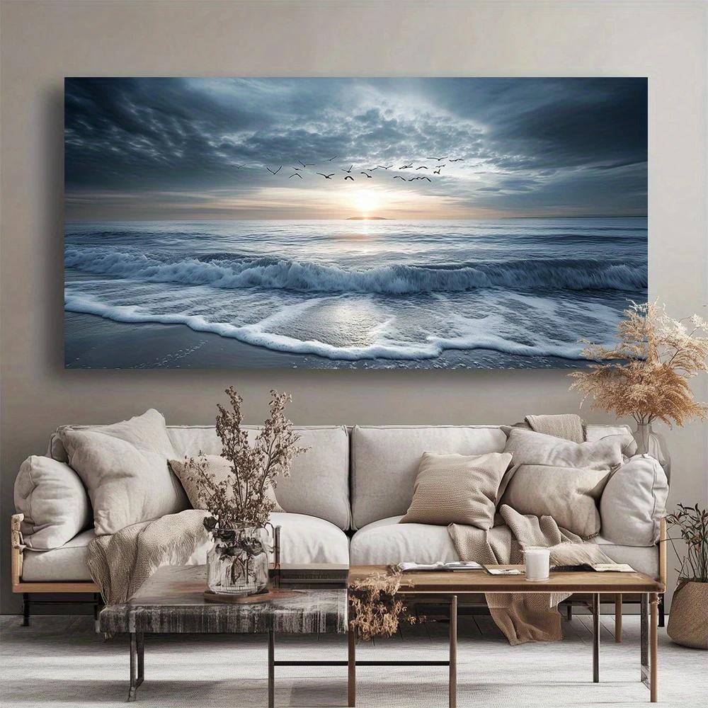1 piece of beautiful room decoration wood frame wall decoration canvas print (flat) - modern fashion style, abstract irregular shape combination, creative gift choice. Suitable for living room, bedroom, office, bar, cafe hote