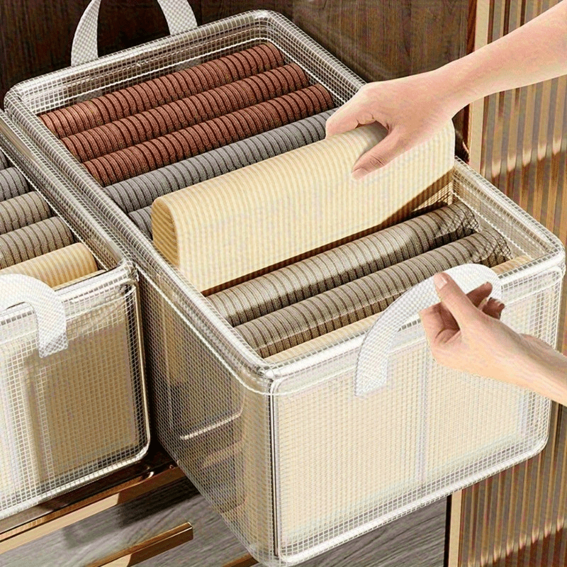 [1pc Foldable Drawer Wardrobe] Space-Saving Foldable Drawer Wardrobe with Portable Storage Bin - 1pc Ideal for Home, Dorms & RVs - Perfect for Clothes, Books & More