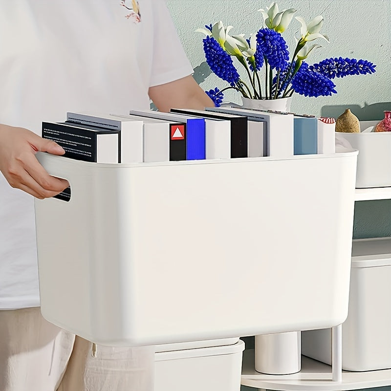 Durable 3pcs LDQ Storage Bins with Handles - Large Capacity, Waterproof, Multi-in-One Design - for Kitchen, Dorms & Clutter Control, Commercial Cleaning Essentials