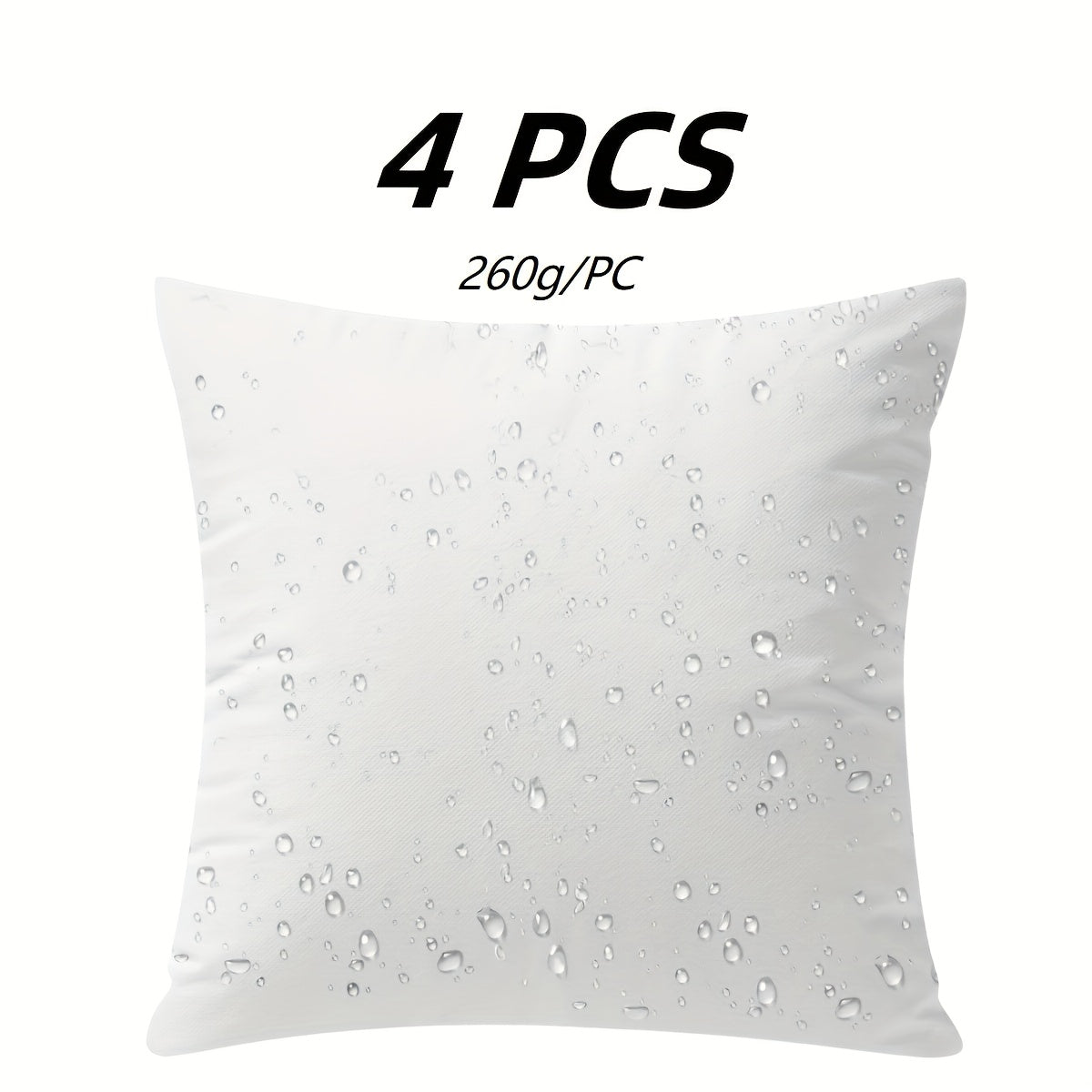 Decorative Square Pillow Inserts For Outdoor & Indoor Use - Premium Couch, Patio, And Picnic Weatherproof Cushion Filling