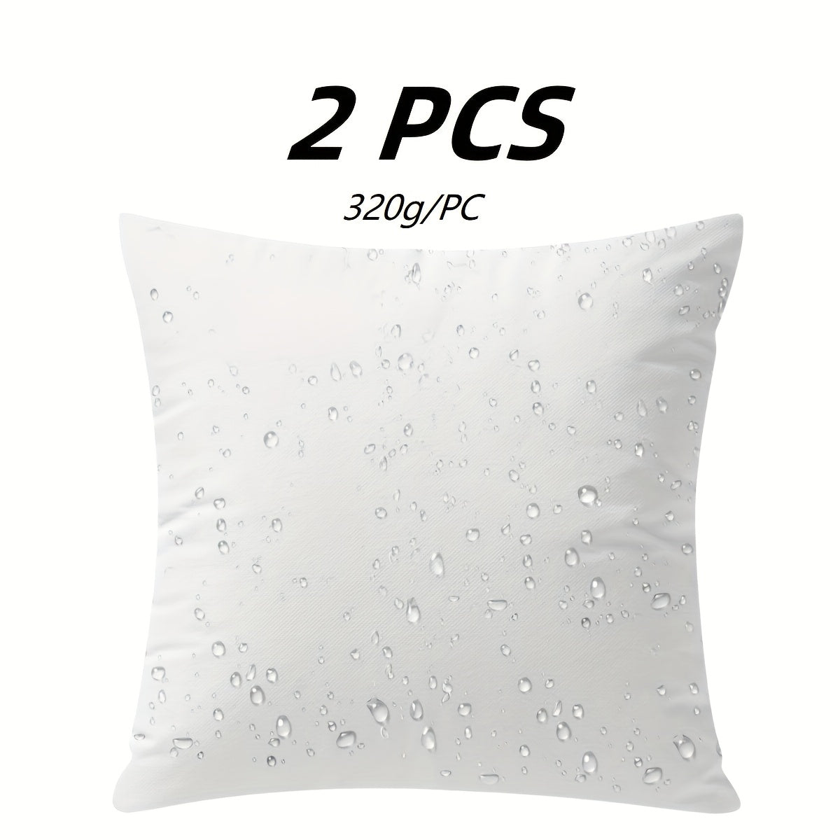 Decorative Square Pillow Inserts For Outdoor & Indoor Use - Premium Couch, Patio, And Picnic Weatherproof Cushion Filling