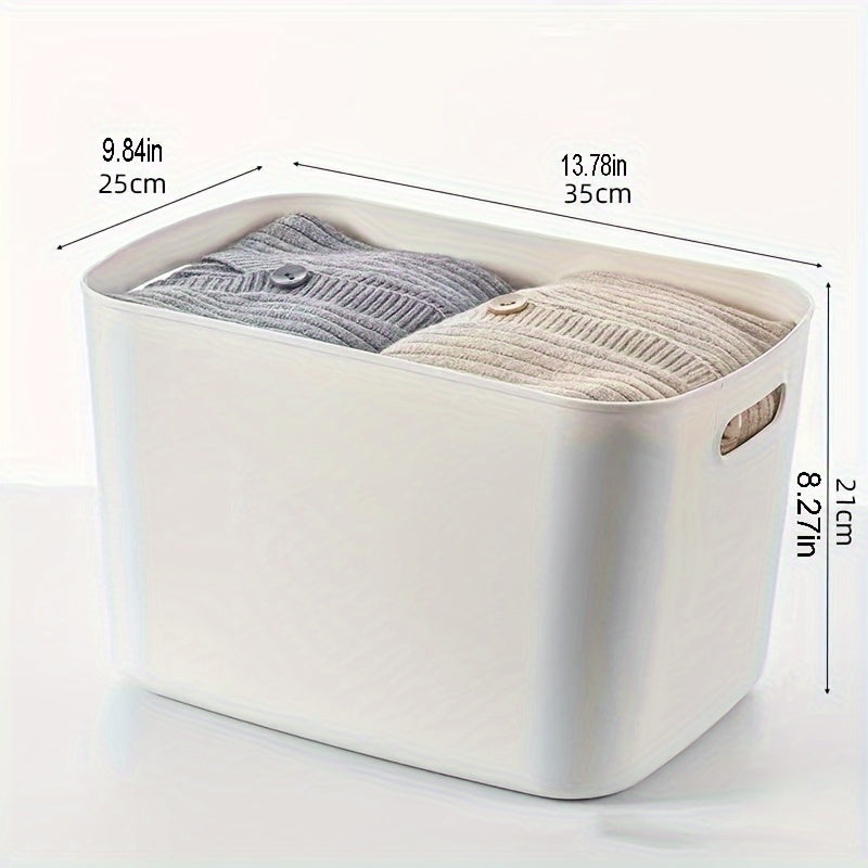 Durable 3pcs LDQ Storage Bins with Handles - Large Capacity, Waterproof, Multi-in-One Design - for Kitchen, Dorms & Clutter Control, Commercial Cleaning Essentials