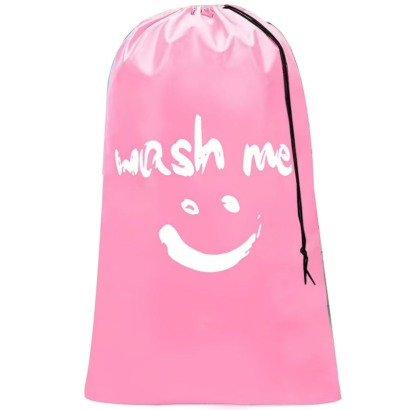 2 Pack XL Wash Me Travel Laundry Bag, Dirty Clothes Organizer, Large Enough to Hold 4 Loads of Laundry, Easy Fit a Laundry Hamper or Basket, Laundry Bags