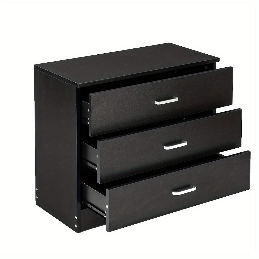 Modern Simple 3-Drawer Dresser, Drawer Storage, Bedroom Furniture, Contemporary Style, Simple Design, Quality Craftsmanship, Durable Wood, Storage Cabinet, Multidrawer Unit, Young Professionals, Small Space Homes