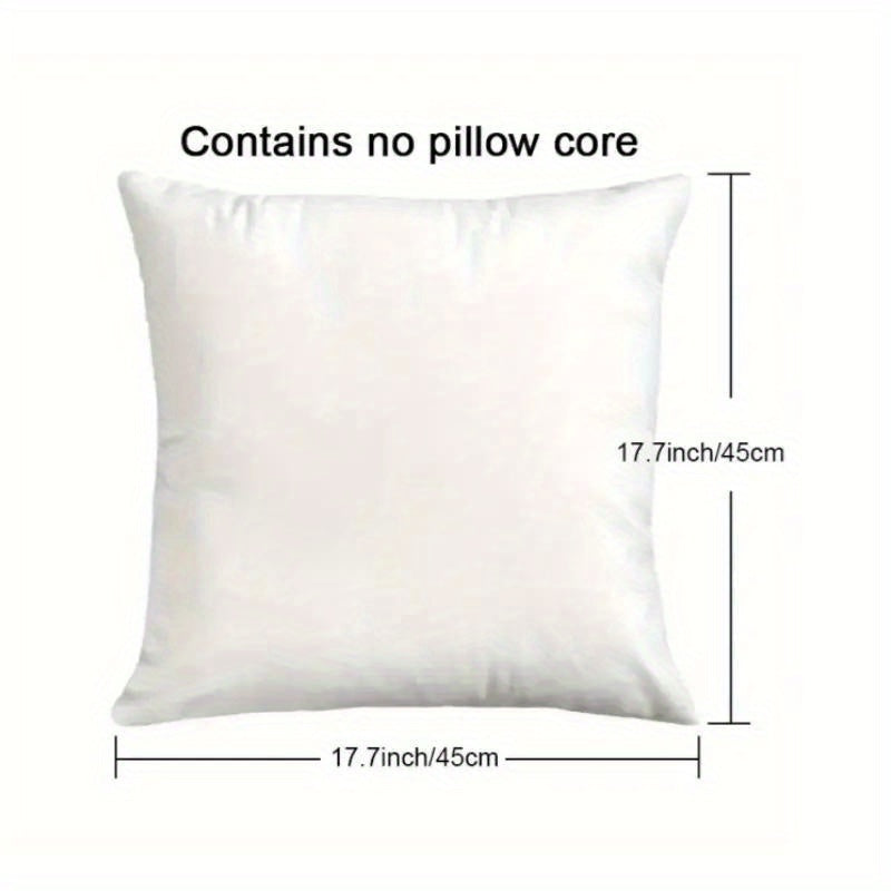 4pcs Inspirational Bible Pillowcases, 18x18 Inches, Short Plush Polyester, Hypoallergenic, Machine Washable, Zippered, Modern Style, Single-Sided Print for Sofa, Living Room, Bedroom Decor - White Set of 2