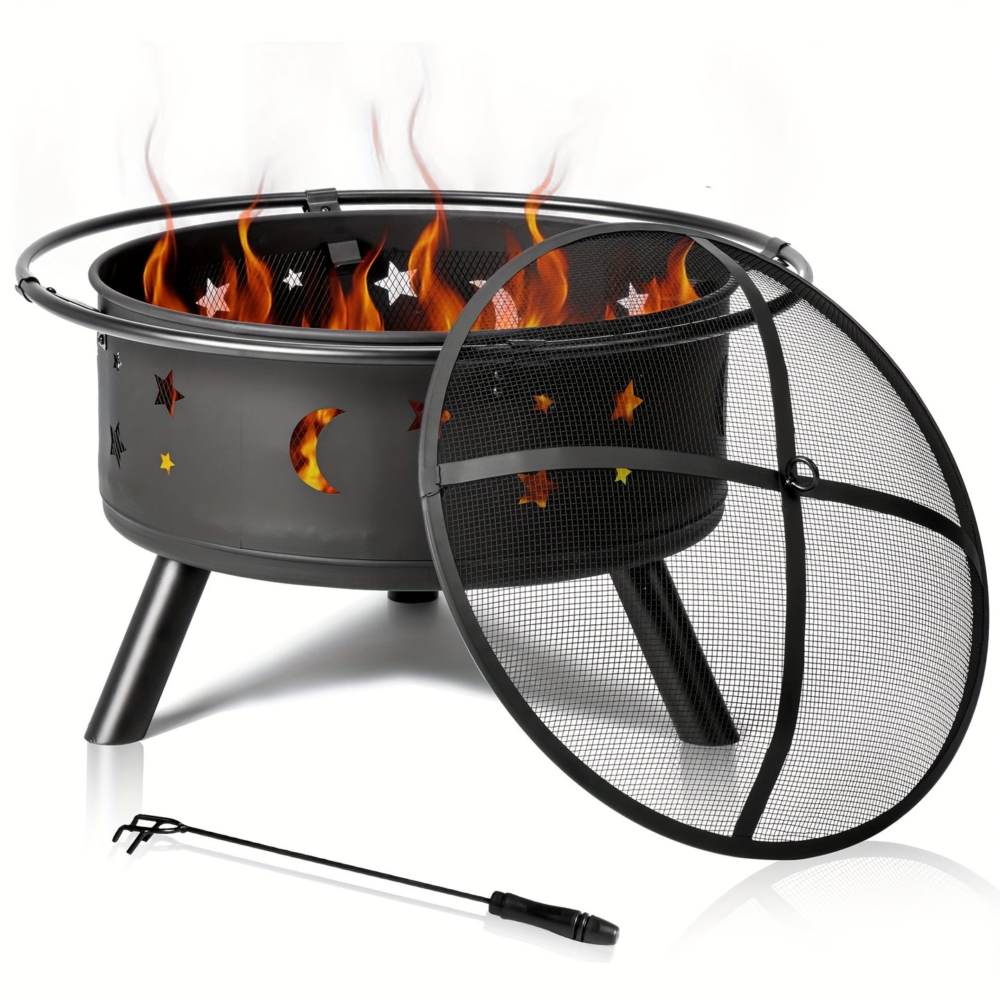 22"/ 30"/32"/35"/43" Versatile Outdoor Fire Pits For Gardens And Backyards Perfect For Cozy Gatherings