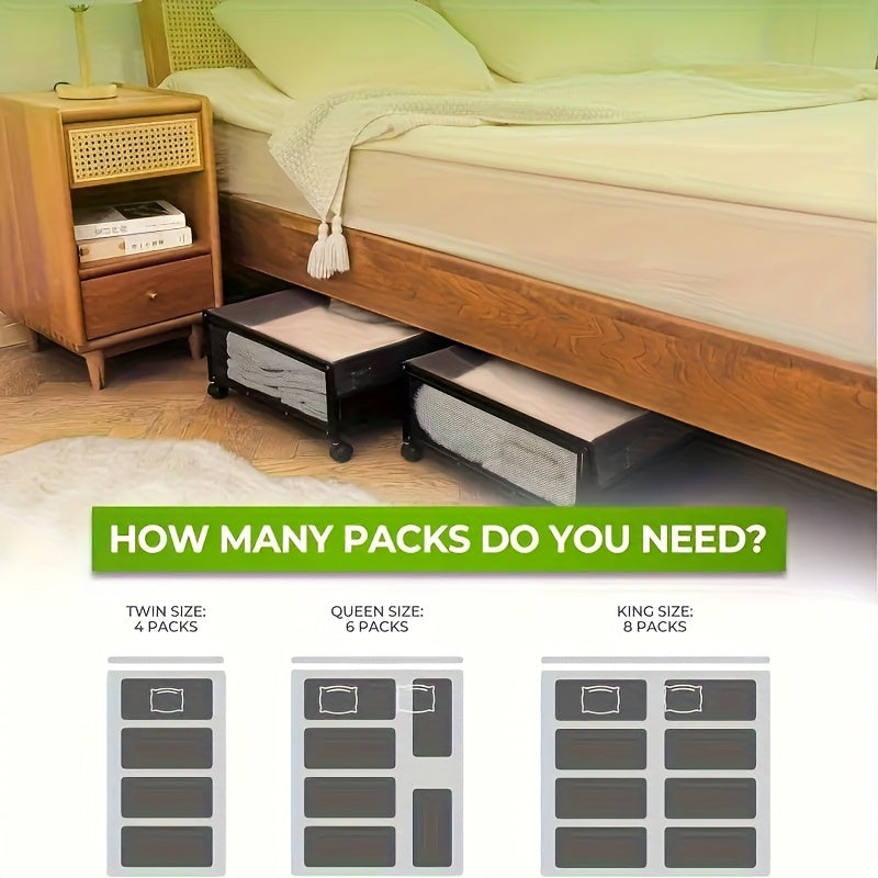 4-Pack Under Bed Storage Bins with Wheels, 54L Large Capacity Metal Rolling Drawers with Clear Lids – Perfect for Clothes, Shoes, Blankets, Toys, and Books Organizer, Mobile Storage Solution | Classic Design | Spacious Rect